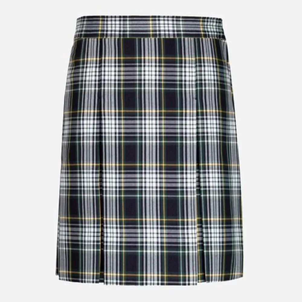 Dennis Uniform - Stitched-Down Kick Pleat Skirt, Campbell Plaid